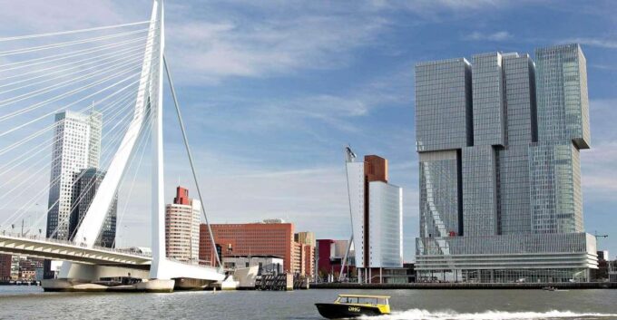 Rotterdam: De Rotterdam, Cube Houses, Water Taxi and Market Hall - Water Taxi Ride