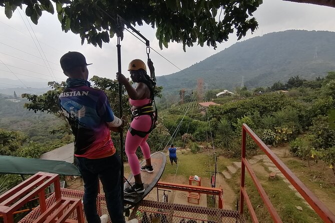 Route of the Flowers Bike Zipline and Rainbow Slide - Bike Zipline Experience