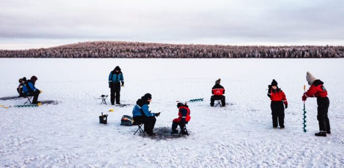 Rovaniemi: Quad Bike Ride and Ice Fishing - Frozen Lake Conditions