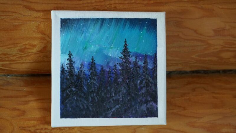 Rovaniemi: Workshop - Aurora Painting - Inclusions
