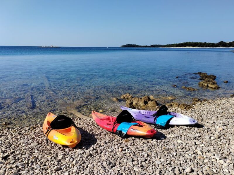 Rovinj: Golden Cape Desert Islands Kayak & Snorkeling Tour - Tour Features and Inclusions