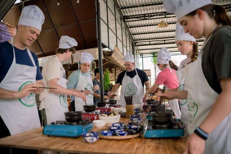 Rural Cycle, Market Tour, Basket Boat & Organic Farm Cooking - Sustainable Practices