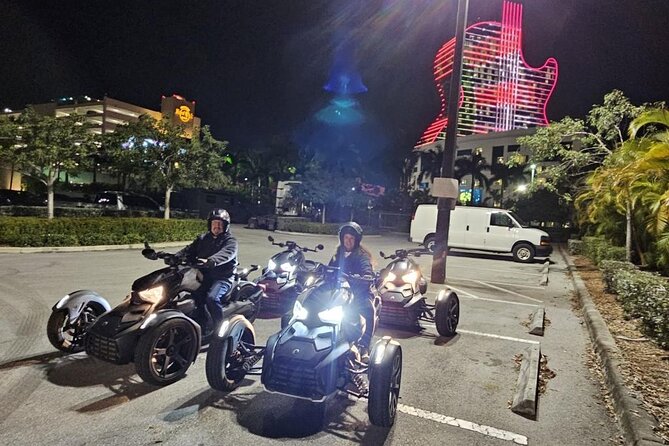Ryker Night Tour From Hard Rock Casino to Las Olas Ft. Lauderdale - Key Points