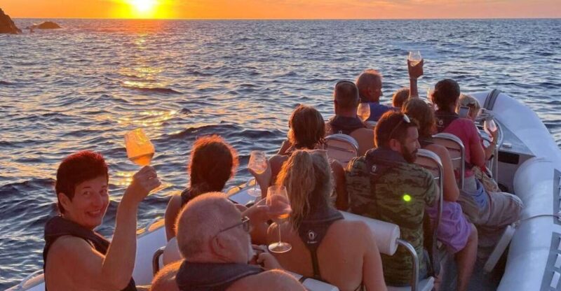 Sagone/Cargese: Calanques De Piana Sunset Apero Semi-Rigid - Crystal-Clear Waters Swim