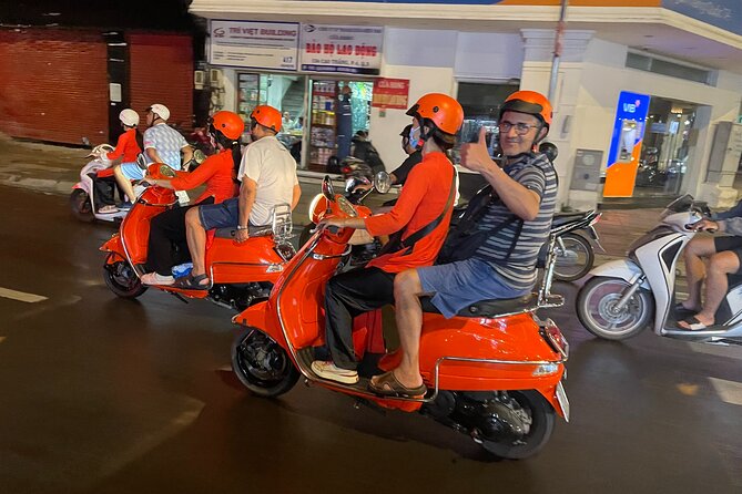 Saigon Vespa By Night Street Food With Female Riders Ao Dai - Booking and Payment Options
