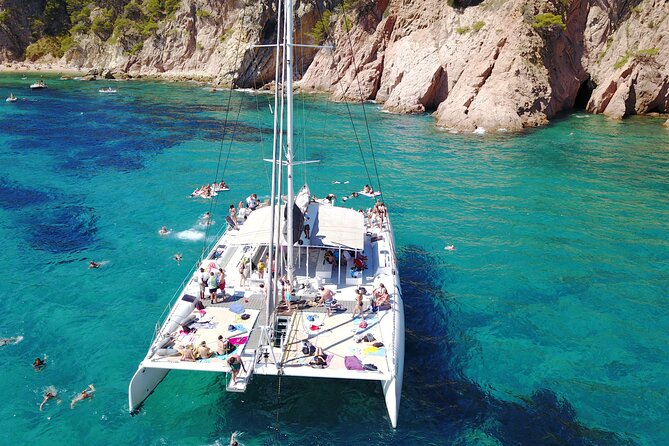 Sailing Along the Costa Brava in a Big Catamaran With Buffet-Barbecue and Bathing Inlet. Drinks Included. - Key Points