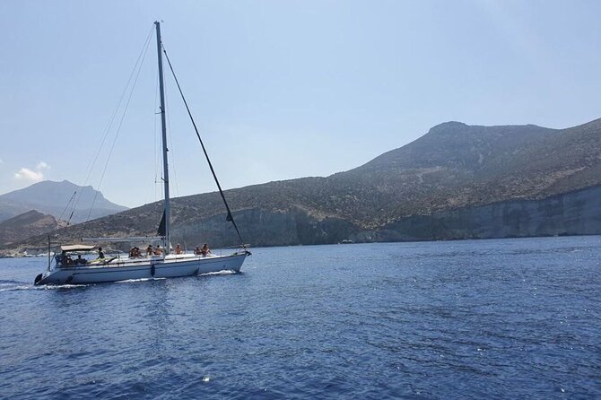 Sailing Boat Small Group Kleftiko and Sikia Cave West of Milos - Volcanic Coastline Exploration