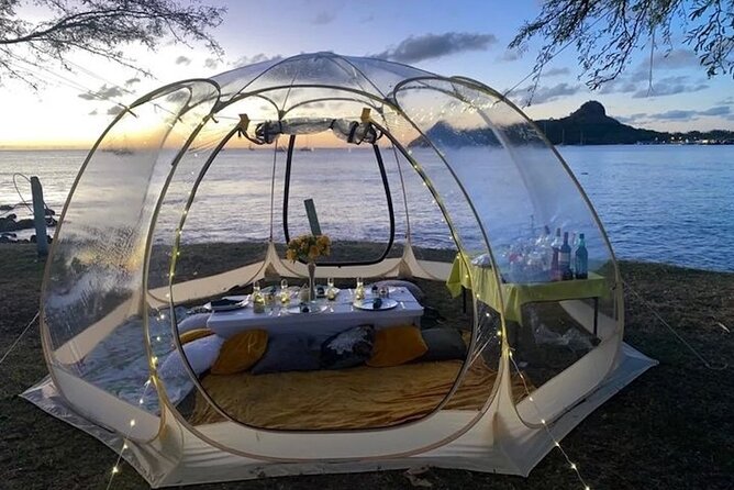Saint Lucia Beachfront Sunset Picnics - Romantic Sunset Backdrop