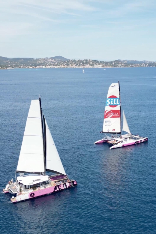 Saint Tropez: Evening Catamaran Party With Welcome Drink - Boarding and Departure Information