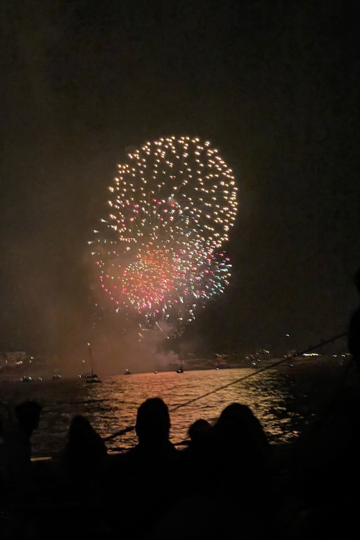 Salous Fireworks 15th August Sail Catamaran - Experience Highlights