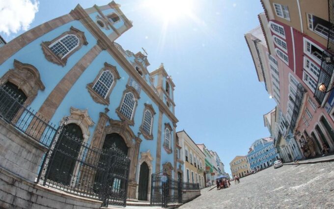 Salvador Historic Walking Tour - Pelourinho - Panoramic Views at Praça Da Cruz Caída