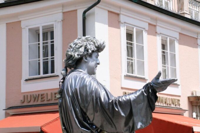 Salzburg Old Town In-App Audio Tour on Your Phone (ENG) - Mozarts Birthplace Museum Entrance
