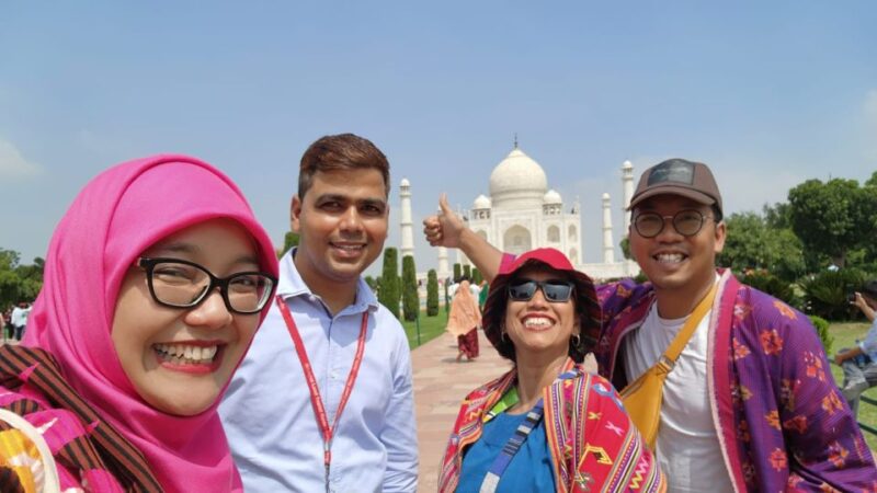 Same Day Agra Tour By Car From Delhi - Tour Guide and Language Options