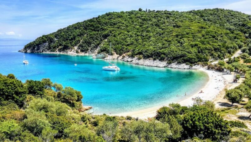 Sami: Ithaca Island Boat Trip With Swimming and Snacks - Filiatro Beach Stop