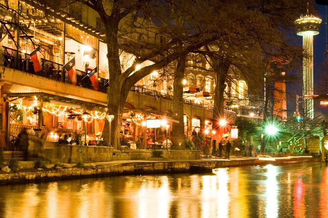 San Antonio Night Riverwalk Tour With Tower of Americas - Illuminated Riverwalk Tour Highlights