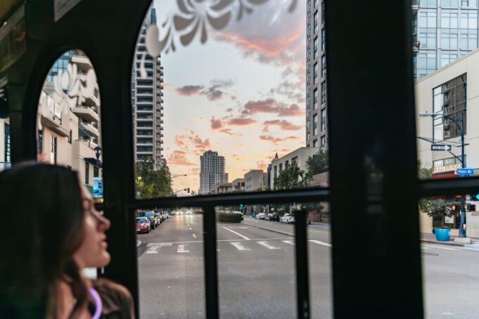 San Diego: City Lights Night Trolley Tour - Visiting the Gaslamp Quarter