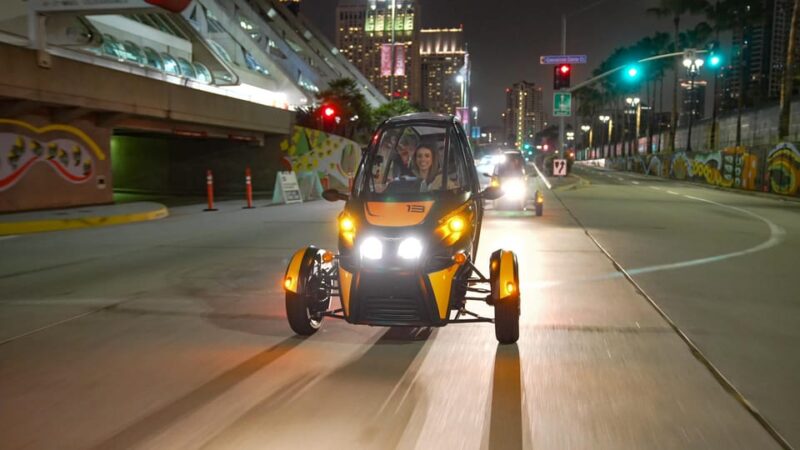 San Diego: Coronado Island Electric GoCar Night Tour - Unique Experience