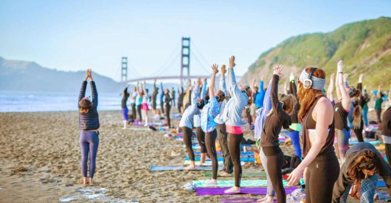 San Francisco: Silent Disco Yoga at Baker Beach - Key Points