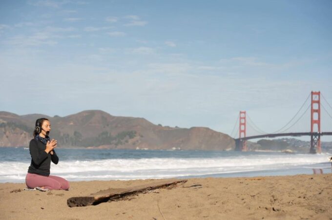 San Francisco: Silent Disco Yoga at Baker Beach - Preparing for the Event