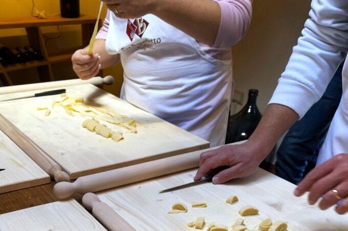 San Gimignano: Hands in Dough Cooking Class With Lunch - Exploring the Wine Cellar