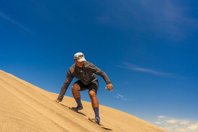 Sandboarding at the Mogote Dunes - Logistics and Inclusions