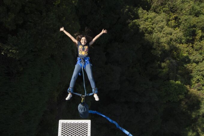 Santiago: Bungee Jumping at Cola De Caballo Park - Photos and Videos Available