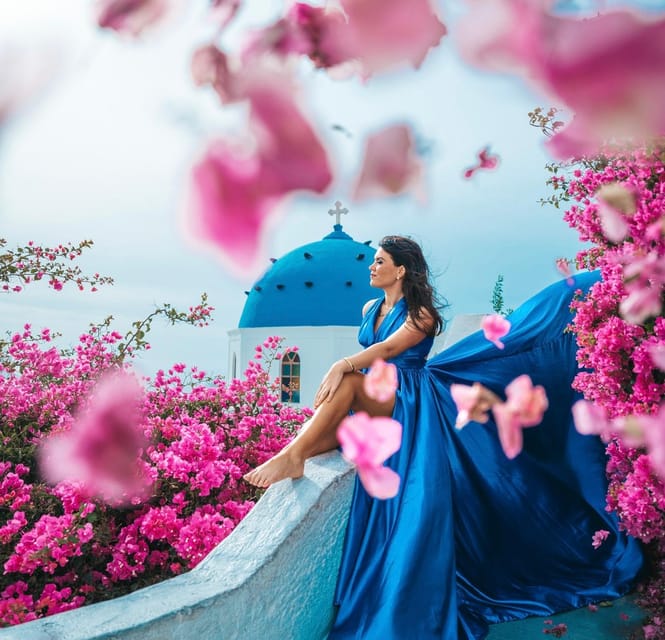 Santorini: 1Hour Flying Dress Photoshoot - Frequently Asked Questions