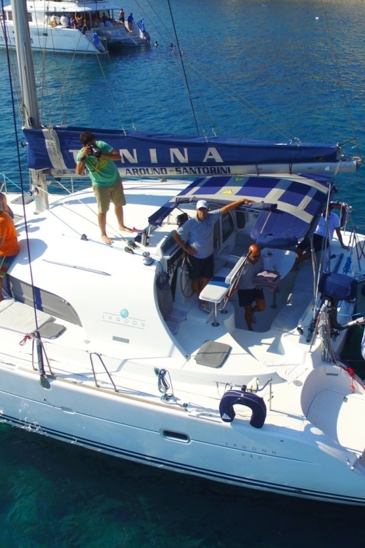 Santorini: 7-Hour Private Catamaran Cruise With Food & Drink - Key Points