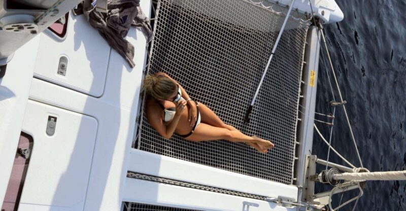 Santorini: 7-Hour Private Catamaran Cruise With Food & Drink - Highlights of the Experience