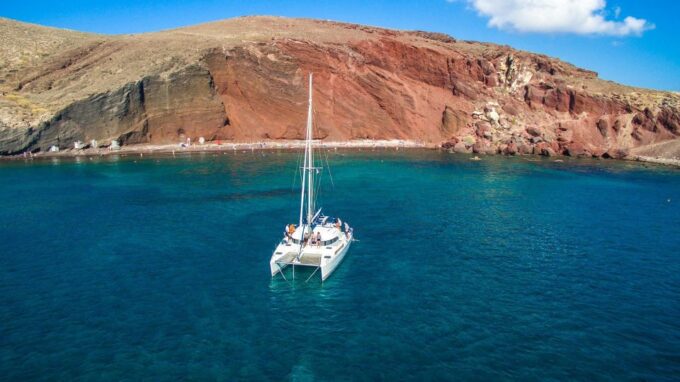 Santorini: 7-Hour Private Catamaran Cruise With Food & Drink - Pricing and Savings