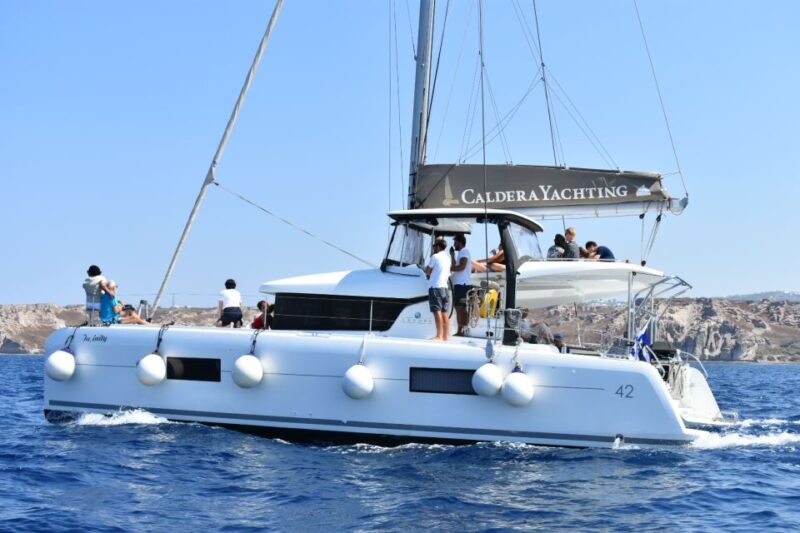 Santorini: All-Inclusive Private Luxury Catamaran Cruise - Customizable and Private Experience
