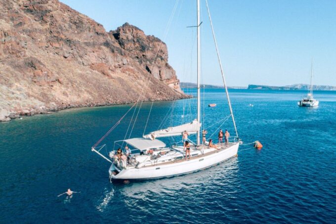Santorini Caldera: Morning Sailing Cruise With Meal - Swimming and Snorkeling