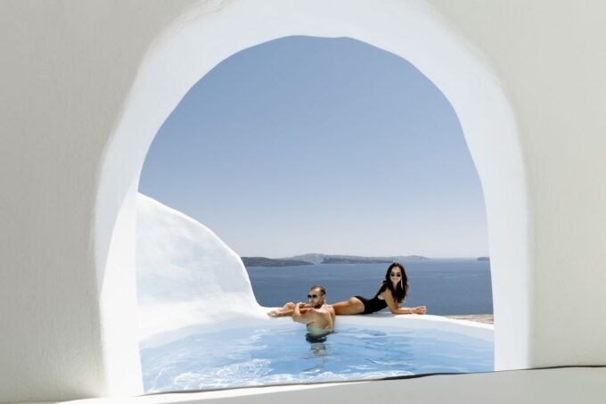 Santorini: Casual Photoshoot by Flying Dress - Flexible Cancellation Policy
