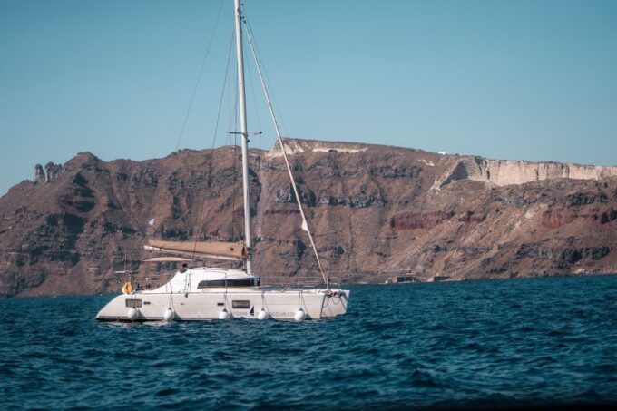 Santorini: Catamaran Caldera Cruise With Meal and Drinks - Scheduled Times and Itinerary