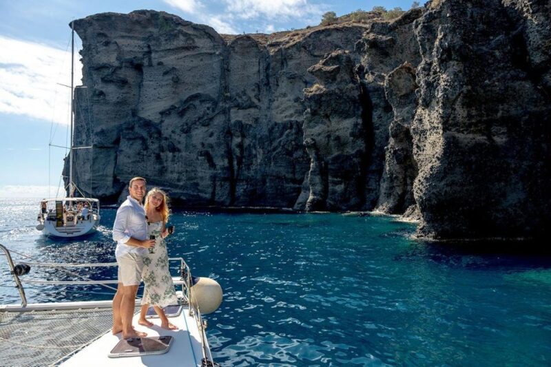 Santorini: Catamaran Cruise With BBQ and Drinks - Cruise Itinerary