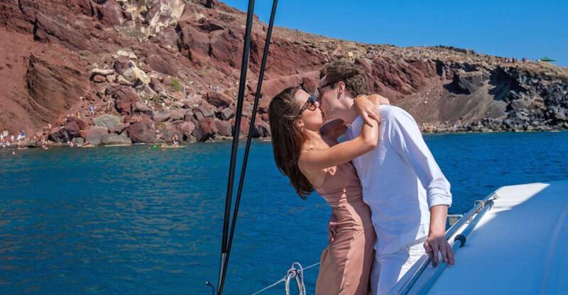 Santorini: Catamaran Cruise With BBQ and Drinks - Onboard Activities