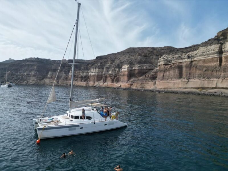 Santorini: Catamaran Cruise With Greek BBQ and Drinks - Itinerary and Experience