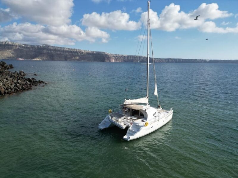Santorini: Catamaran Cruise With Greek BBQ and Drinks - Inclusions and Amenities