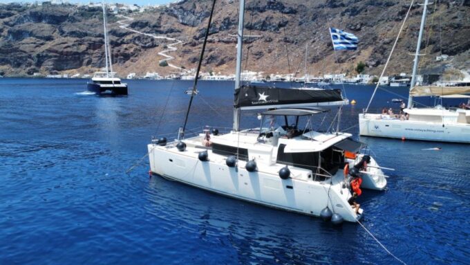 Santorini: Catamaran Cruise With Lunch, Drinks, & Oia Visit - Frequently Asked Questions