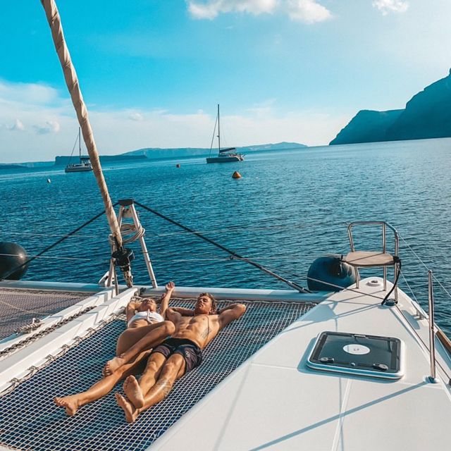 Santorini: Catamaran Cruise With Meal & Open Bar - Roundtrip Hotel Transfers