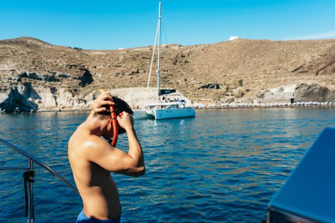 Santorini: Catamaran Cruise With Meals and Drinks - Sunset Cruise Option
