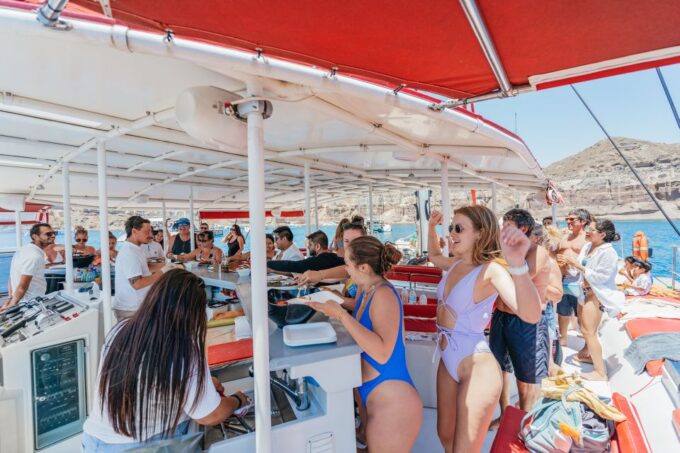 Santorini: Catamaran Tour With BBQ Dinner, Drinks, and Music - Preparation Essentials