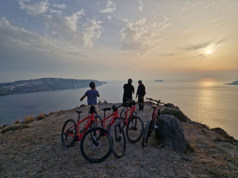 Santorini: E-Bike Sunset Tour Experience - Perissa Black Sand Beach