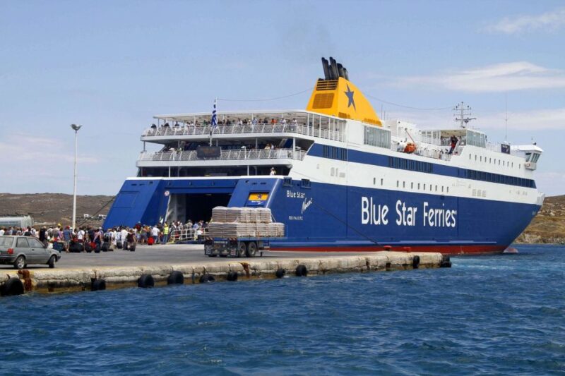 Santorini: Ferry Ticket to Paros or Naxos With Hotel Pickup - Activity Description