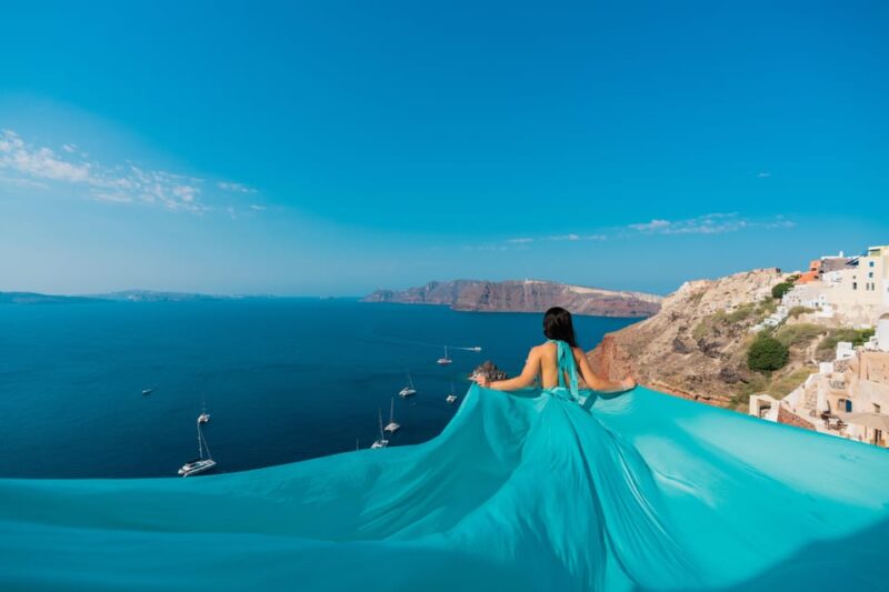 Santorini Flying Dress Photo - Photography Details