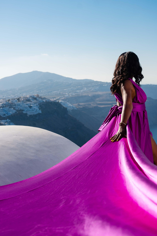 Santorini Flying Dress Photoshoot - Photography Details