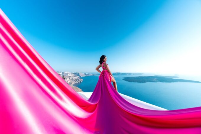Santorini: Flying Dress © Photoshoot Express Package - Joining the Photoshoot