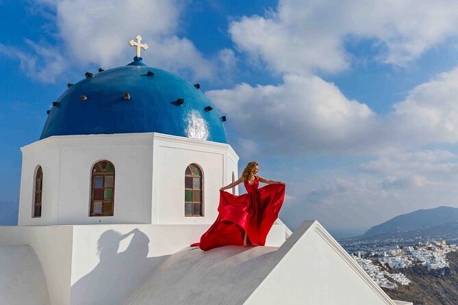 Santorini Flying Dress Photoshoot & Video by Professionals - Accessibility and Additional Details