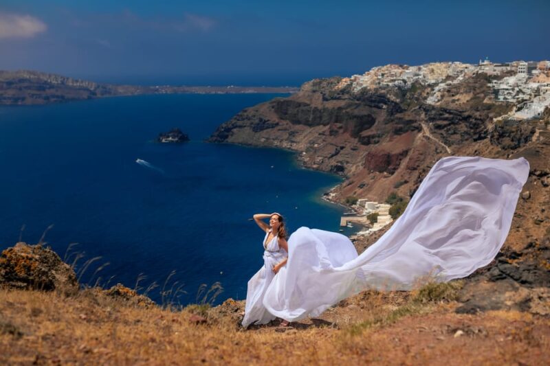 Santorini: Flying Dress Photoshoot With Caldera Backdrop - Photoshoot Details