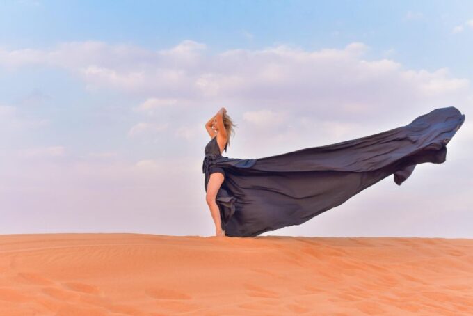 Santorini Flying Dresses & Macrame Dresses Photo Shoot - Cruise Ship Traveler Requirements